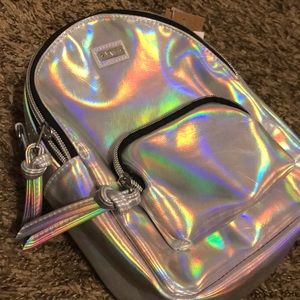 vans mini backpack holographic